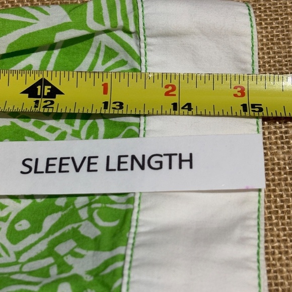 LILLY PULITZER Womens ¾ Sleeve Cotton Popover Blouse Top Sz S Beachy Coastal - Picture 8 of 9